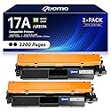 17A Black Toner Cartridge 2-Pack with Chip Replacement for HP 17A CF217A CF217X Toner Compatible for HP LaserJet Pro M102w M102a MFP M130fn M130nw
