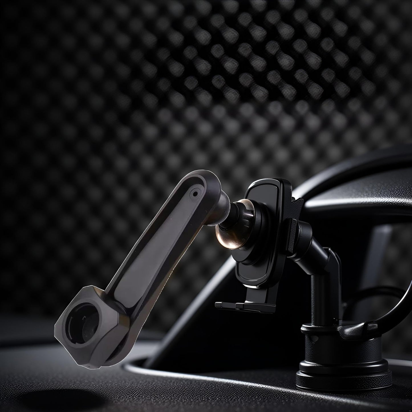 Tnyvm 17mm Ball Head Car Phone Holder Mount, Universal Smartphone Stand,Extension Bracket Support, 360? Rotating Phone Long Arm Mount, Automobile