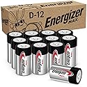 Energizer MAX D Batteries (12 Pack), D Cell Alkaline Batteries