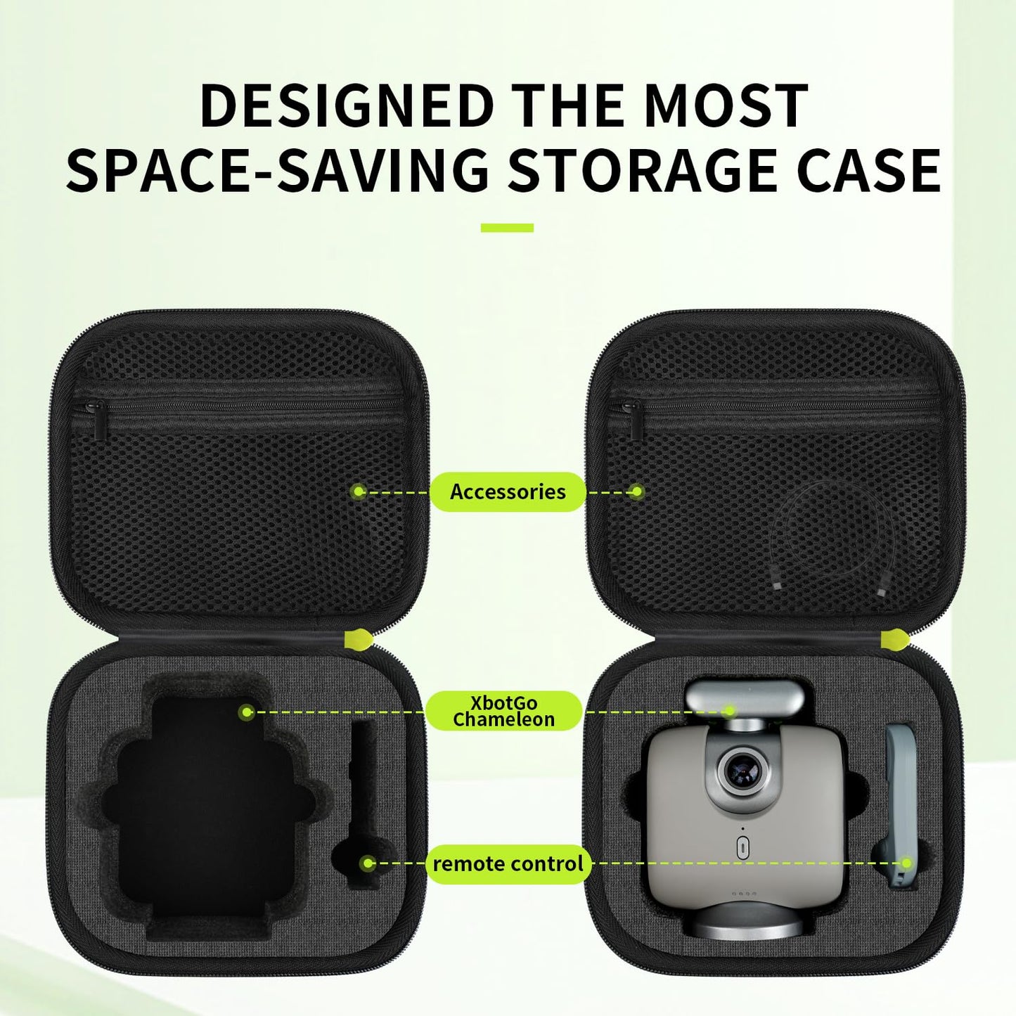 sarlar Carrying Case for XbotGo Chameleon AI Auto Sports Action Camera, Hard Case Lightweight and Portable Protection for Camera, Controller