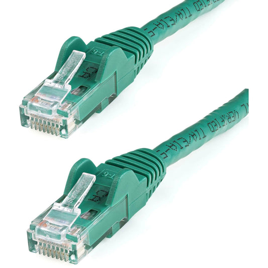 StarTech 100ft CAT6 Cable - Green CAT6 Ethernet Cable - Gigabit Ethernet Wire - 250Mhz 100W PoE RJ45 UTP CAT 6 Network Patch Cord Snagless