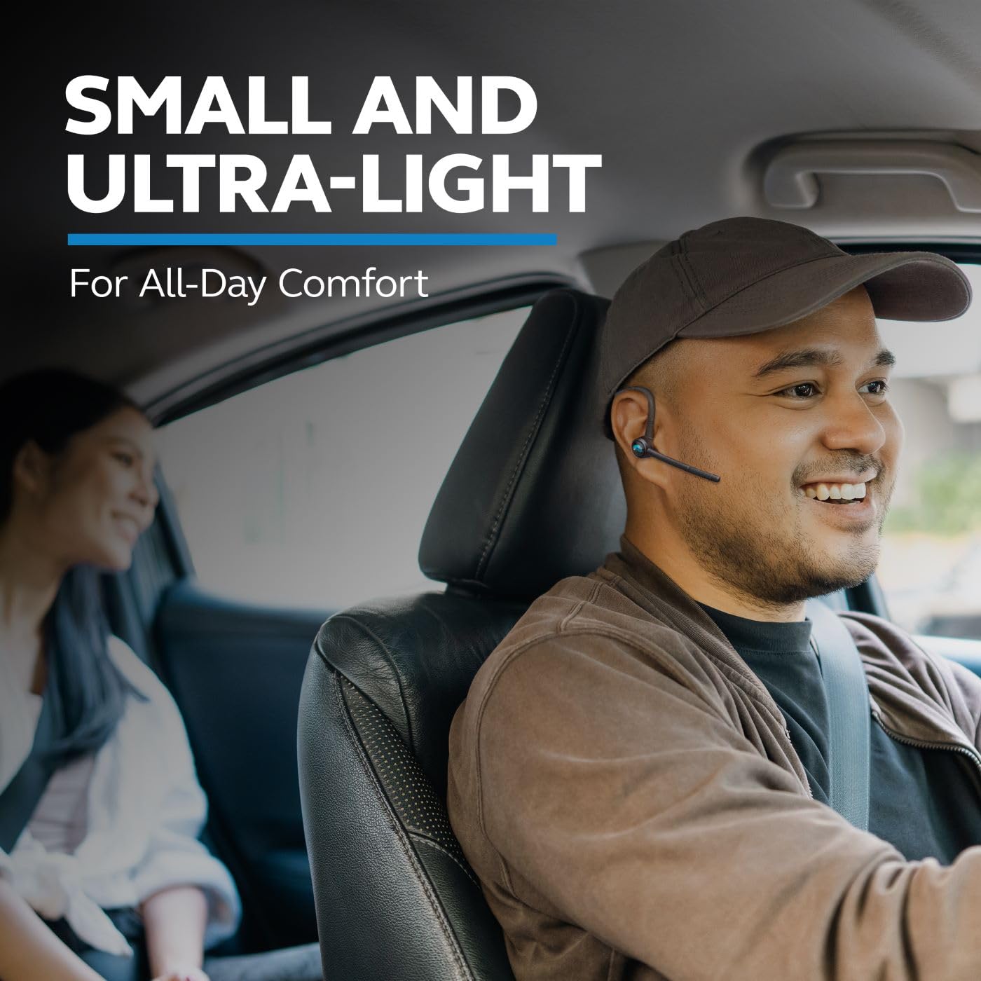 BlueParrott M300?XT SE Mono Bluetooth Wireless Headset, 80% Noise Cancelling Open?Ear Earpiece for Everyday Driving and Work Calls, Compact with IP54