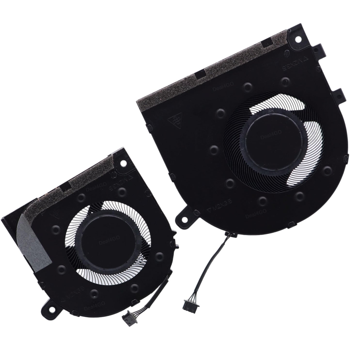 Deal4GO CPU & GPU Graphics Cooling Fan N09634-001 N09635-001 Replacement for HP 15-EW 15-EY 15T-EW 15Z-EY 15-EW0023DX 15-EY1157NR, Silver