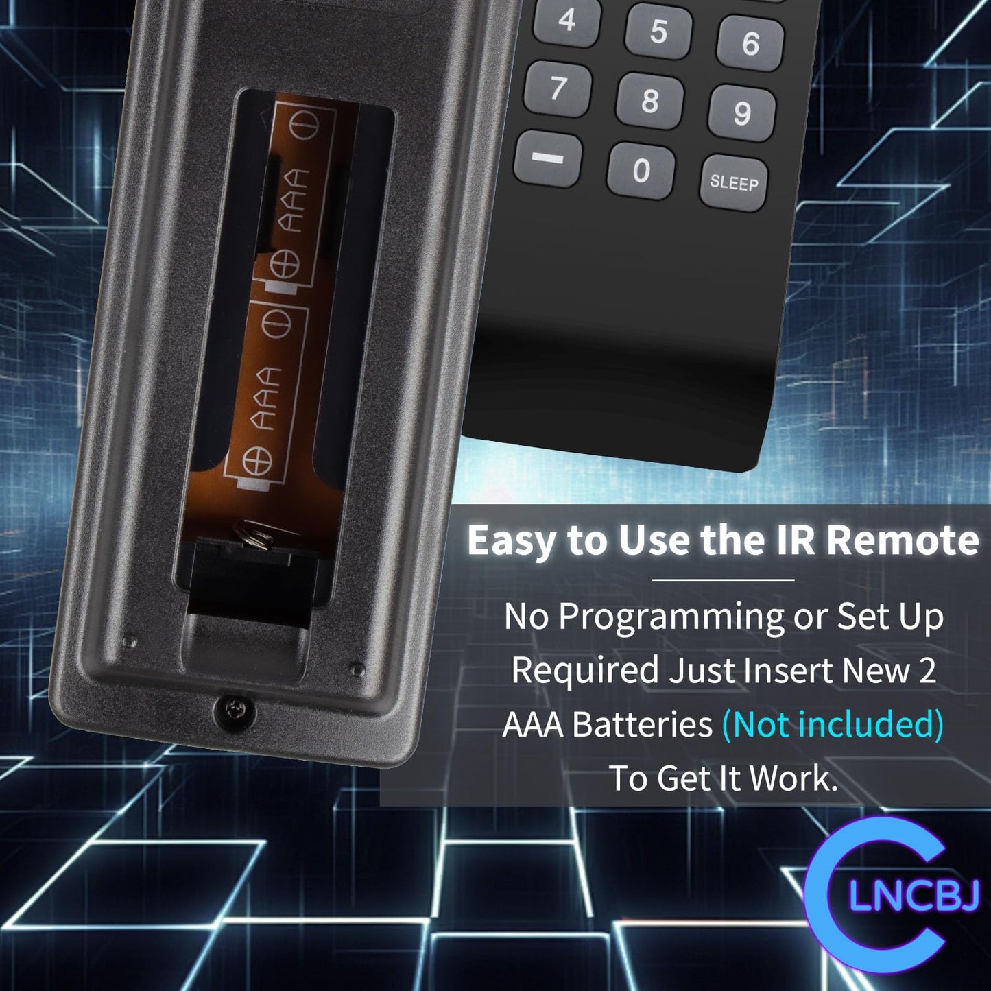 NH000UD Replace Remote Control for Emerson TV Remote Replace and for Sylvania TV Universal Remote LC320SLX LC195SLX