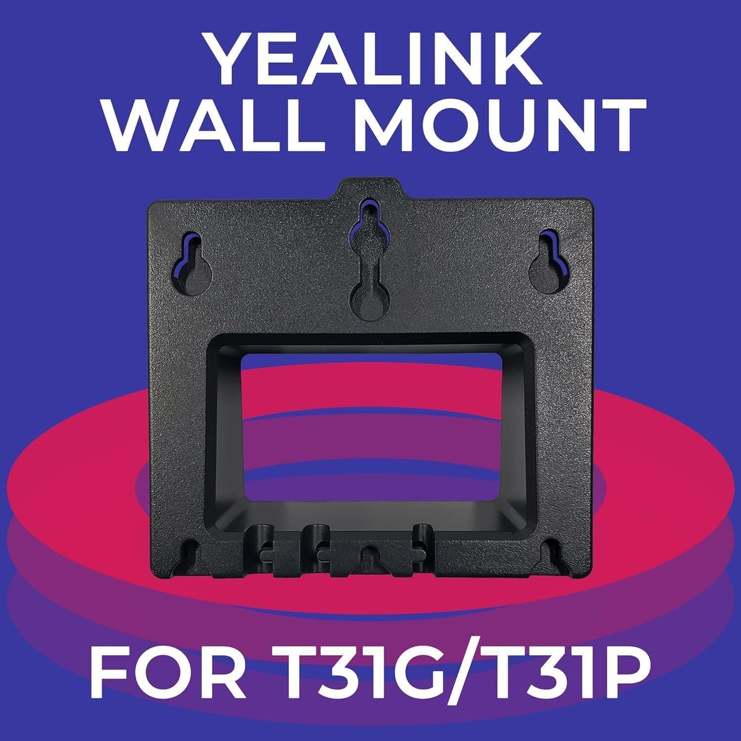 Yealink Wall Mount Bracket T31G and T31P IP Phones, Secure Dock for Offices, Call Centers, Clinics - Durable Build, Fast Easy Installation, Free Desk