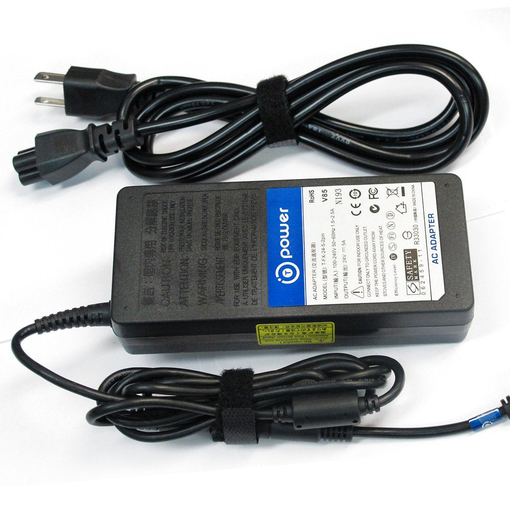 T-Power Ac dc Adapter for Sharp IT23M1U IT-23M1U LCD TV Monitor 24V 5A 4Pin Replacement Switching Power Supply Cord Charger