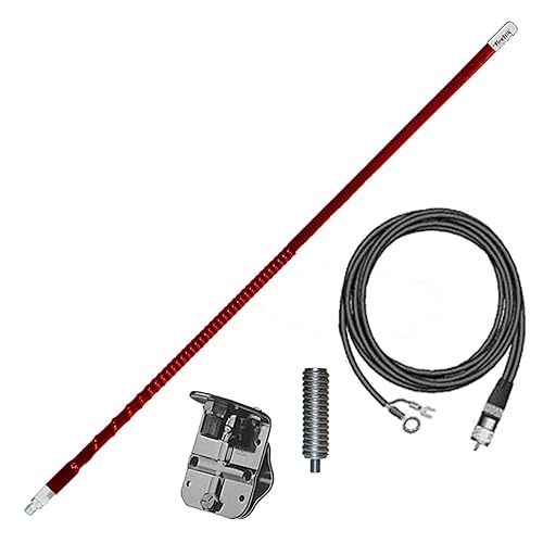 FIRESTIK 4ft Single Mirror NGP Kit Complete, Red, FG4648-R