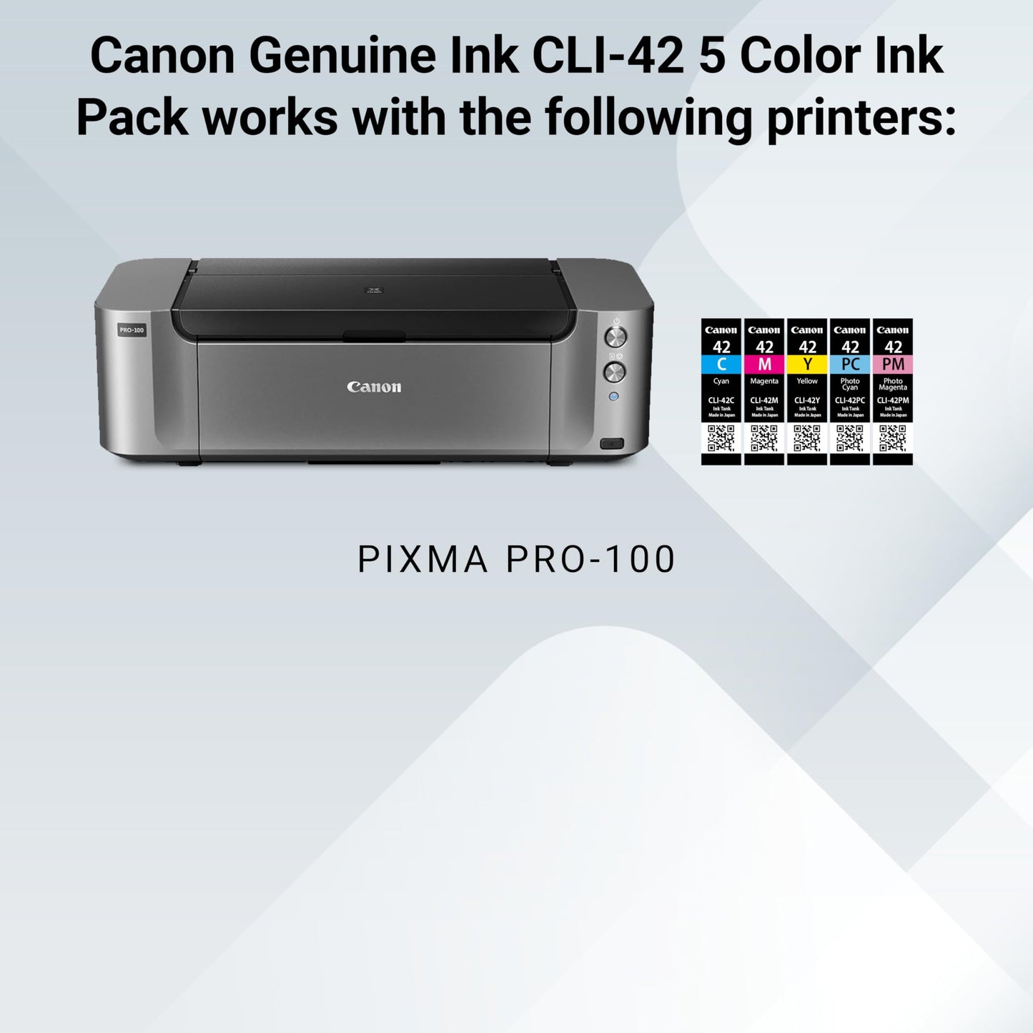 Canon CLI-42 Genuine Five Color Pack, Compatible with PIXMA PRO-100 Printers