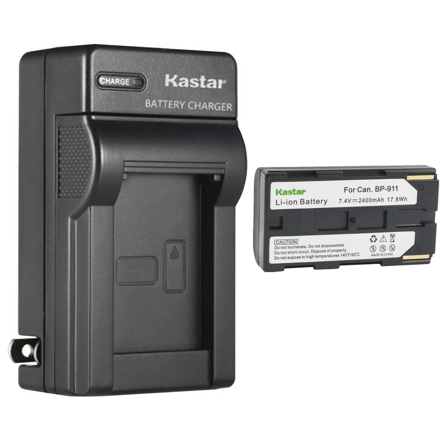 Kastar 1-Pack Battery and AC Wall Charger Replacement for Canon GL2 GL-2 DM-GL2, MV1, MV10 MV10i, MV20 MV20i, MV100 MV100i, MV200 MV200i, Optura