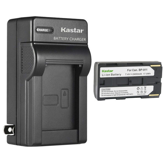 Kastar 1-Pack Battery and AC Wall Charger Replacement for Canon GL2 GL-2 DM-GL2, MV1, MV10 MV10i, MV20 MV20i, MV100 MV100i, MV200 MV200i, Optura