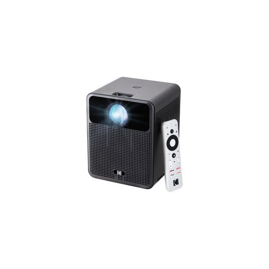 KODAK FLIK HD10 Smart Projector | Android TV 1080P FHD Video Projection System with Google Assistant, Wi-Fi, Bluetooth 5.0, HDMI, USB, Aux & Built-in