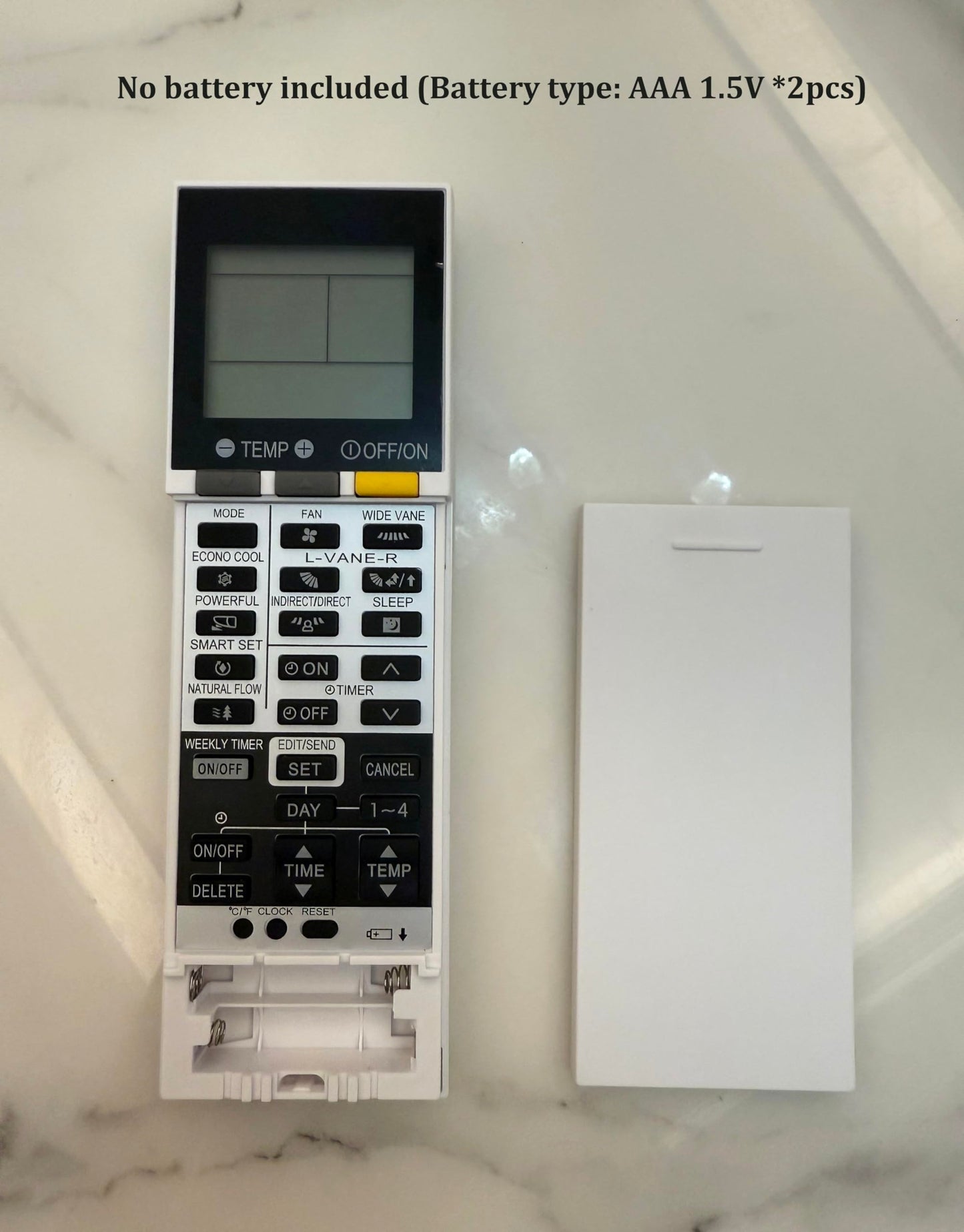 Replacement Remote Control for Mitsubishi Electric Mr. Slim Air Conditioner MSZ-FH12NA MSZ-FH15NA MSZ-FS15NA MSZ-FH06NA MSZ-FH09NA MSZ-FH18NA2