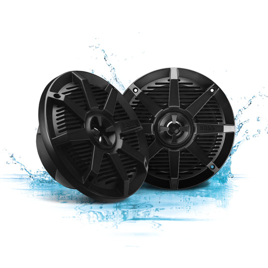 BOSS Audio Systems MR62B 6.5 Inch Marine Boat 400 Watt 2 Way Speaker Pair