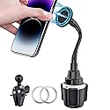 Cup Holder Phone Mount for Car, Magnetic - Designed for MagSafe, Secure Magnetic Hold, Stable Expandable Base, Flexible Reinforced Gooseneck