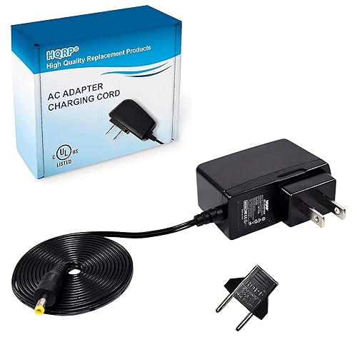 HQRP AC Adapter Compatible with Sanyo Xacti VPC-HD1000 / VPC-HD1000EBK / VPC-HD1000EX / VPC-HD1000GX / VPC-HD1010 Power Supply Cord Plus Euro Plug…