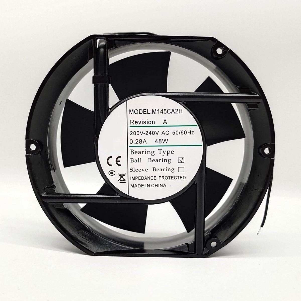 M145CA2H AC 200/240V 0.28A 172x172x51mm 2-Wire Chassis Inverter Cooler Fan