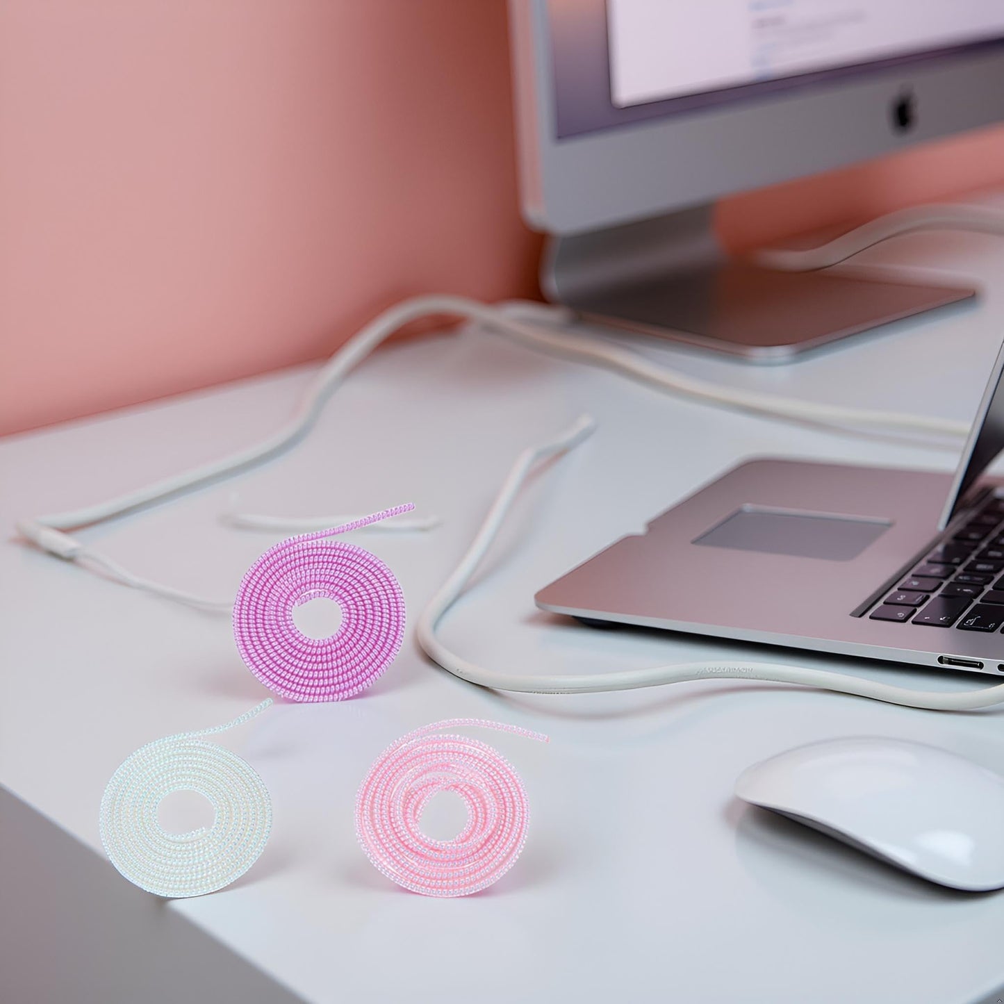 3Pcs Cable Protector,1.55M Spiral Data Cable Protective Sleeve,Flexible Cable Wire Protector,for Phone Charge Cable, USB Data Cable Cable Sleeves Cord