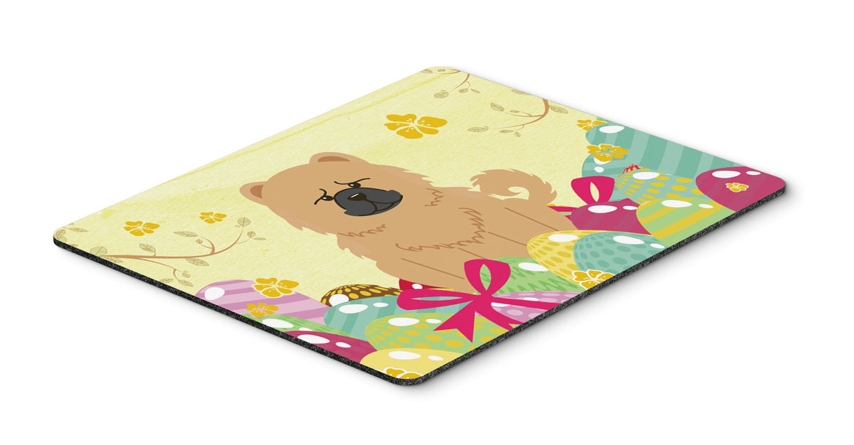 Caroline's Treasures BB6144MP Easter Eggs Chow Chow Cream Mouse Pad, Hot Pad or Trivet for Home Office Gaming Working Computers Laptop Mouse