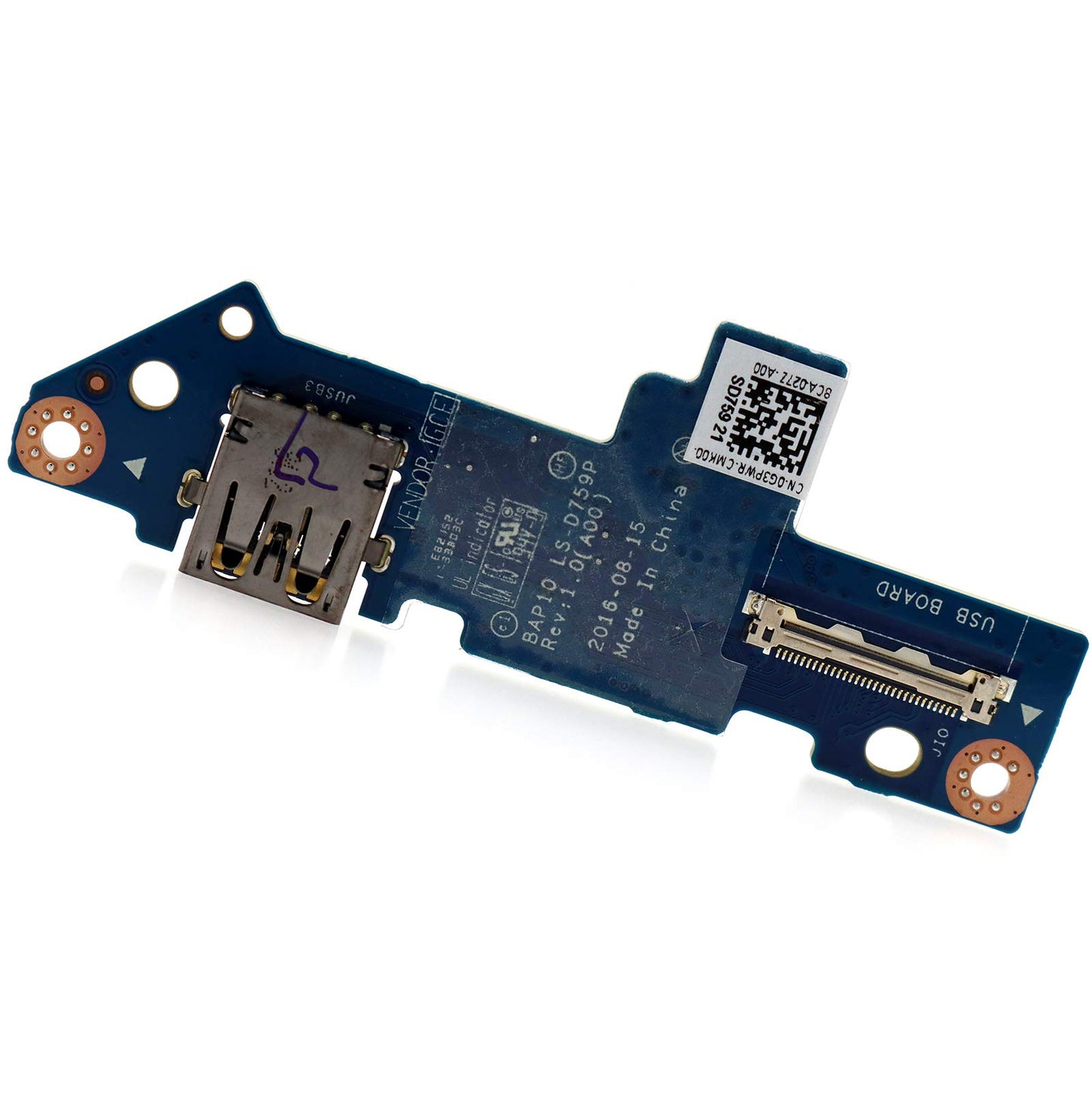 Deal4GO USB Port Board I/O Circuit Module LS-D759P G3PWR 0G3PWR Replacement for Dell Alienware 17 R4 17 R5 P31E