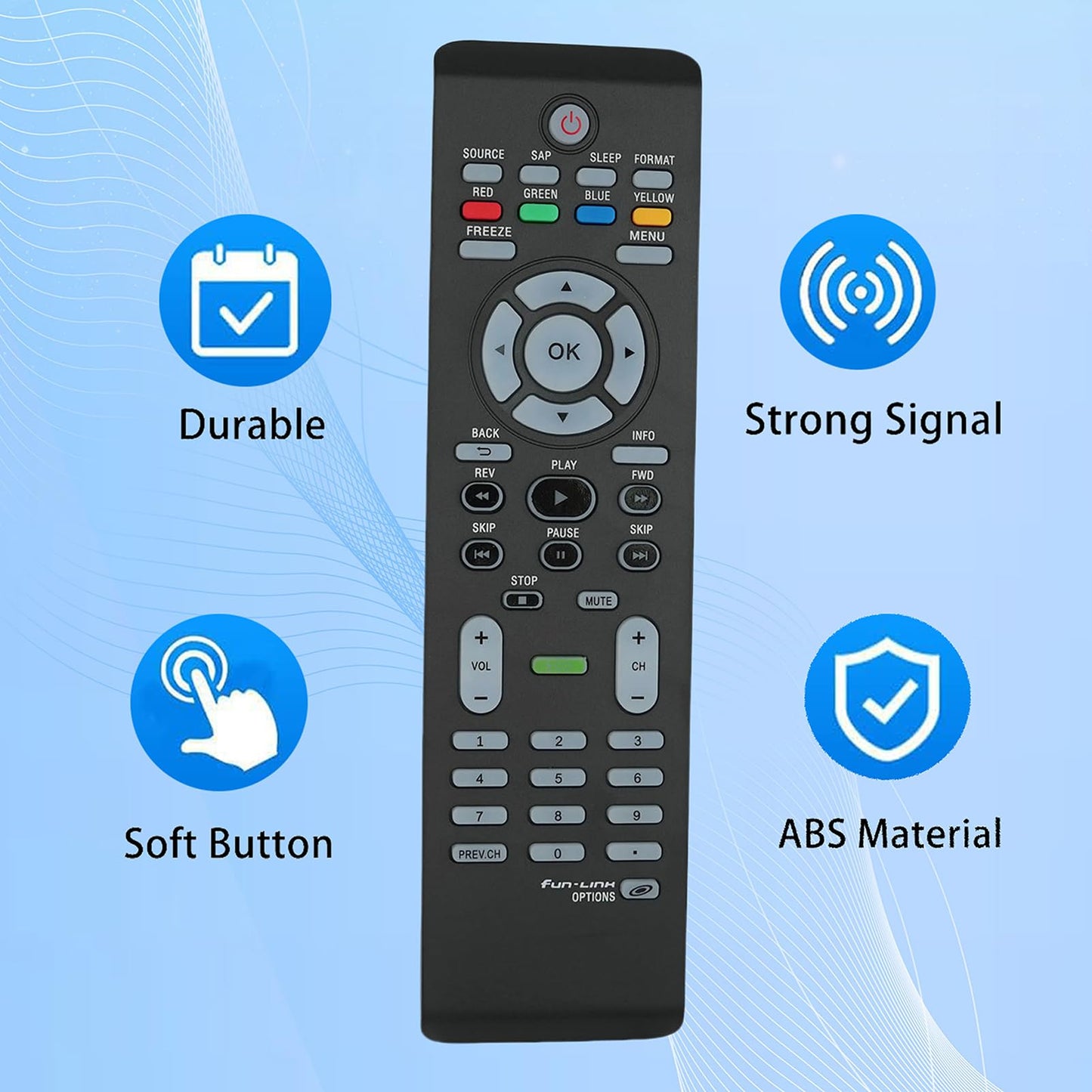 NF801UD NF805UD TV Remote for MAGNAVOX 32MF301B 37MF301BF7 40MF401B/F7 46MF440B Television
