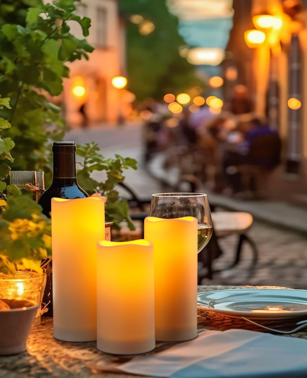 Fanzir Outdoor Waterproof LED Candle Lamp with Remote Control Indoor Bedside Lamp Battery Candle, The Night Light is Dimmable Candle 12pcs It is
