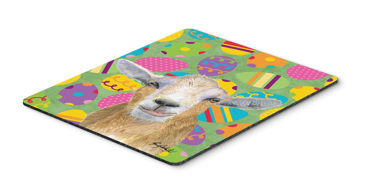 Caroline's Treasures RDR3021MP Goat Easter Eggs Mouse Pad, Hot Pad or Trivet for Home Office Gaming Working Computers Laptop Mouse Mat,Washable Large