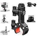 Bike Motorcycle Handlebar Camera Clamp Mount for Gopro Insta360 X5 X4 X3 X2 ONE RS R Mevo Start DJI Action Cameras, Super Clamp Bracket with 1/4"