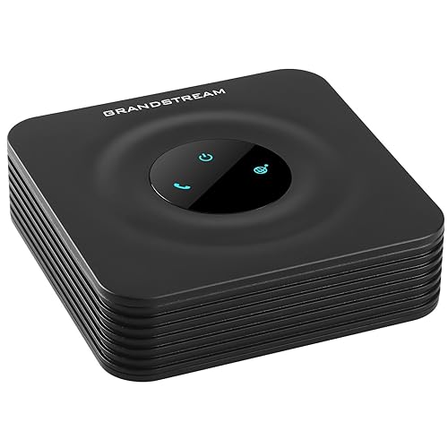 Grandstream HandyTone 801 Single-Port Analog Telephone Adapter (HT801), Corded, Black.
