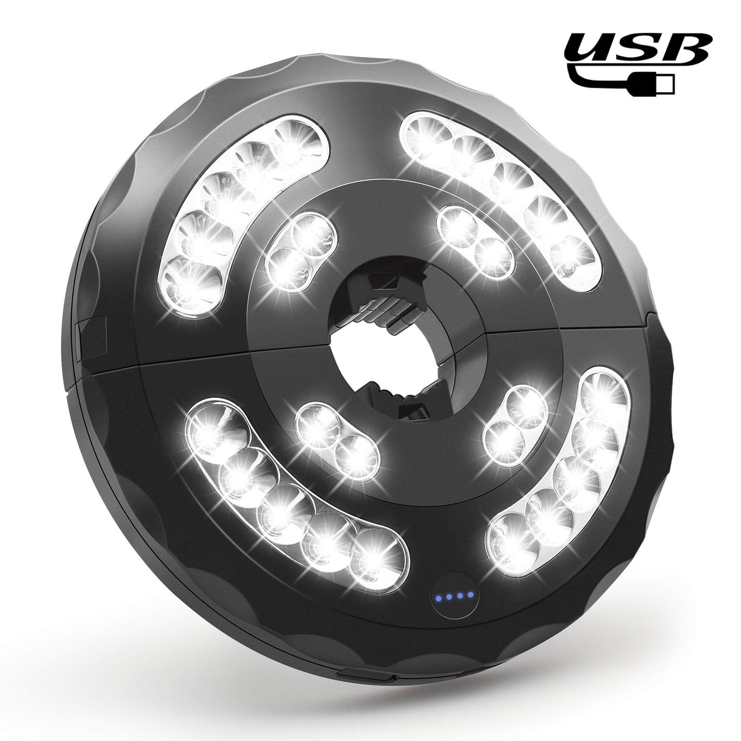 Umbrella Light, Patio Umbrella Lights 3 Brightness Mode 28 LED at 220LM, Built-in Lithium Battery Operated, Patio Umbrella Cordless Light for Camping