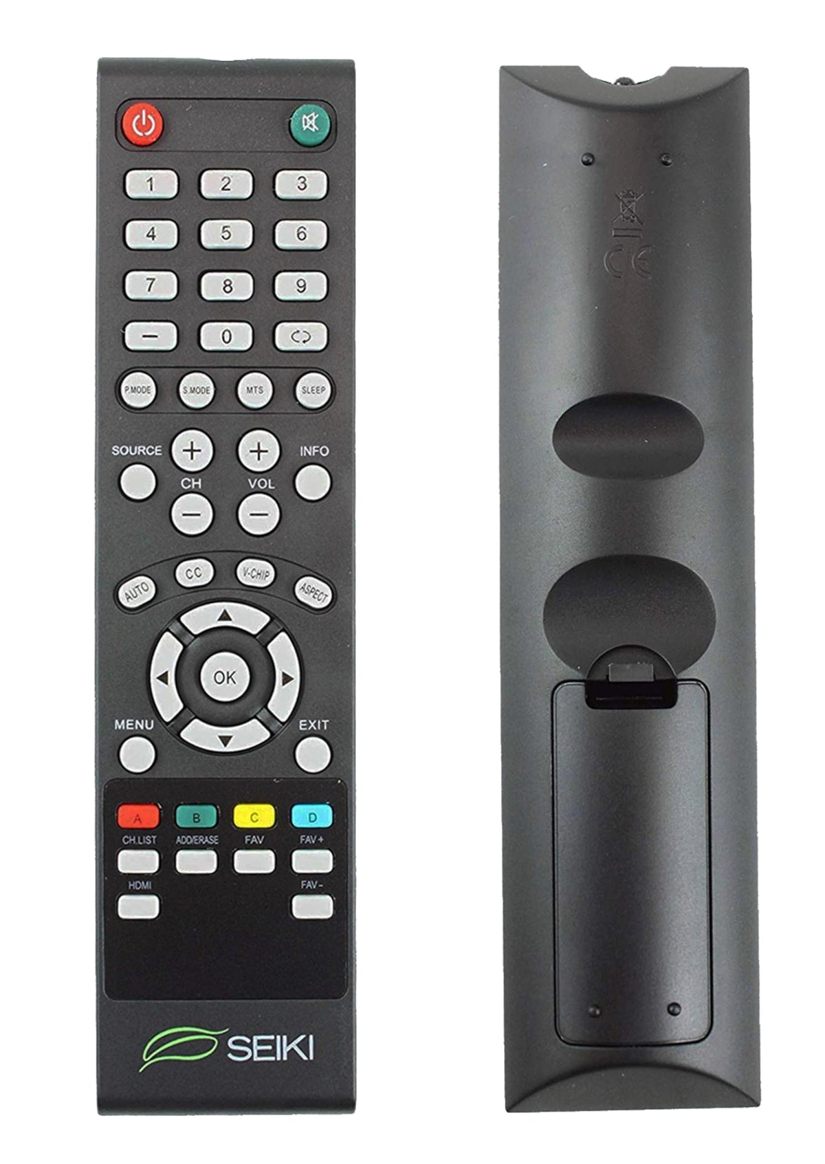 Seiki SE421TT, SE241TS, SC461TS Remote Control 845-045-03B01