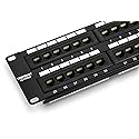TRENDnet 48-Port Cat6 Unshielded Patch Panel, Wallmount or Rackmount, Compatible with Cat3,4,5,5e,6 Cabling, for Ethernet, Fast Ethernet, Gigabit