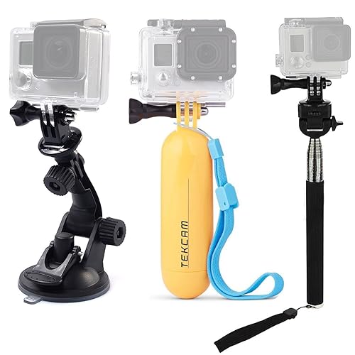 Action Camera Accessories Kit Compatible with Gopro Hero 13 12 11 10 9 8/AKASO EK7000/Brave 4/Brave 7 LE/DJI Osmo Action 5 pro/ODDV/Xilecam, Selfie