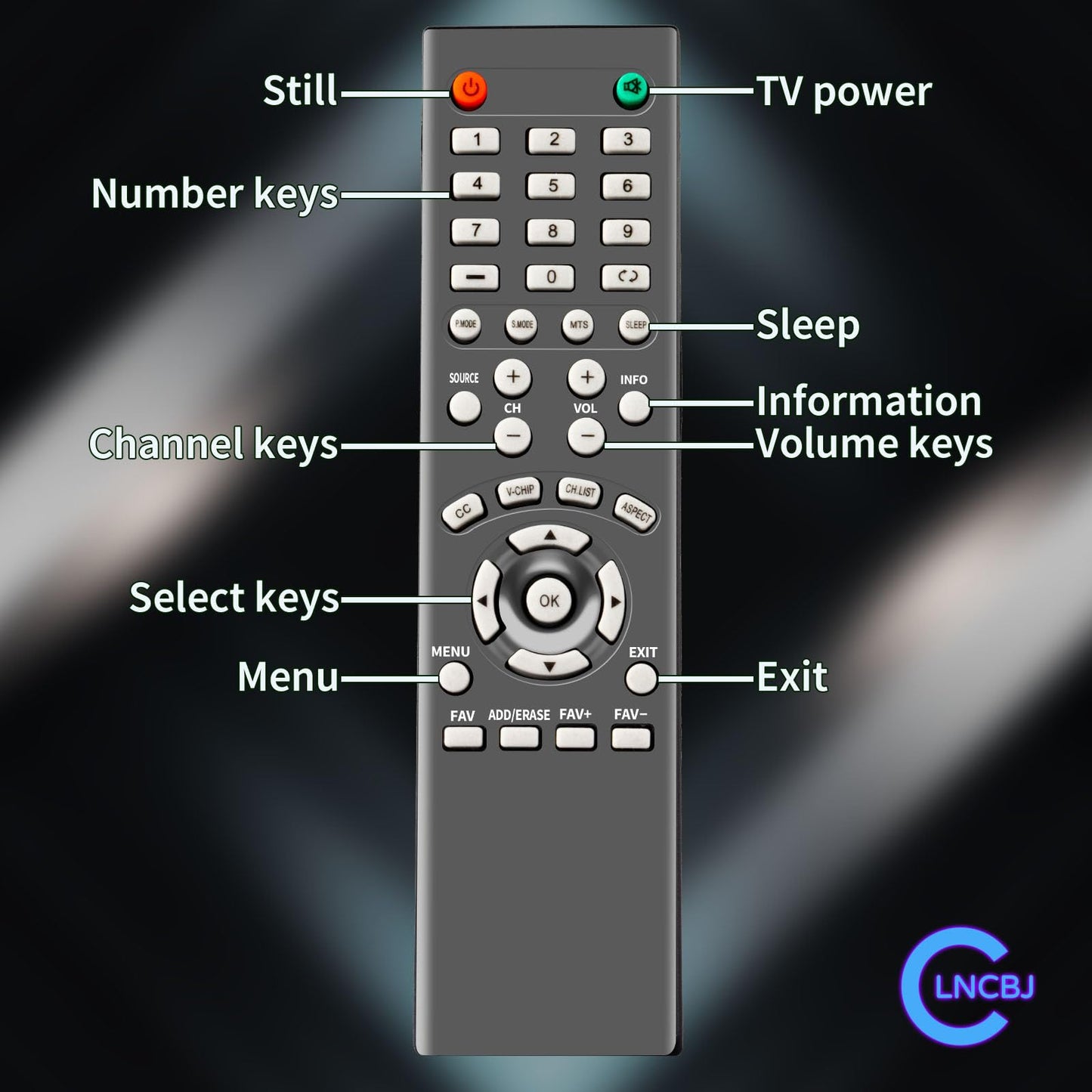 New RMT-24 Remote Control Compatible with Westinghouse TV DWM50F1Y1 WD32HT1360 WD55FB1530 WD50FC1120