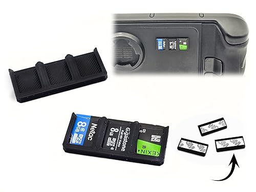 Tyco Tech Stick-On Adhesive Micro SD Card Holders for Steam Deck, ROG Ally, Laptops and More! Ultra Low Profile, 3-Card Capacity, ABS Plastic, 3M