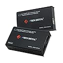 J-Tech Digital USB Over Ethernet Extender USB Balun Over cat5e cat6 99m/328ft PoC, Play and Plug, No Driver Needed, USB2.0 for Game Controller, MAC