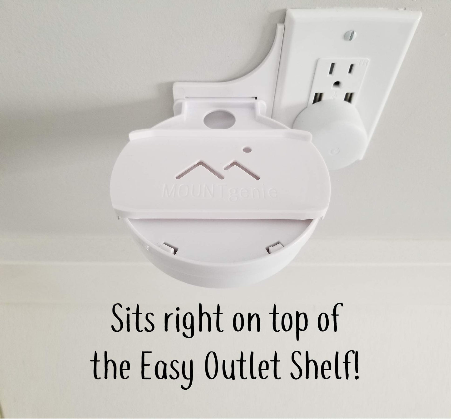 The Google Home Nest Hub [Gen 1 and Gen 2] Mount for Electrical Outlets. Full Swivel. Installs in Seconds. Hidden Cord Storage. Award Winning Design.