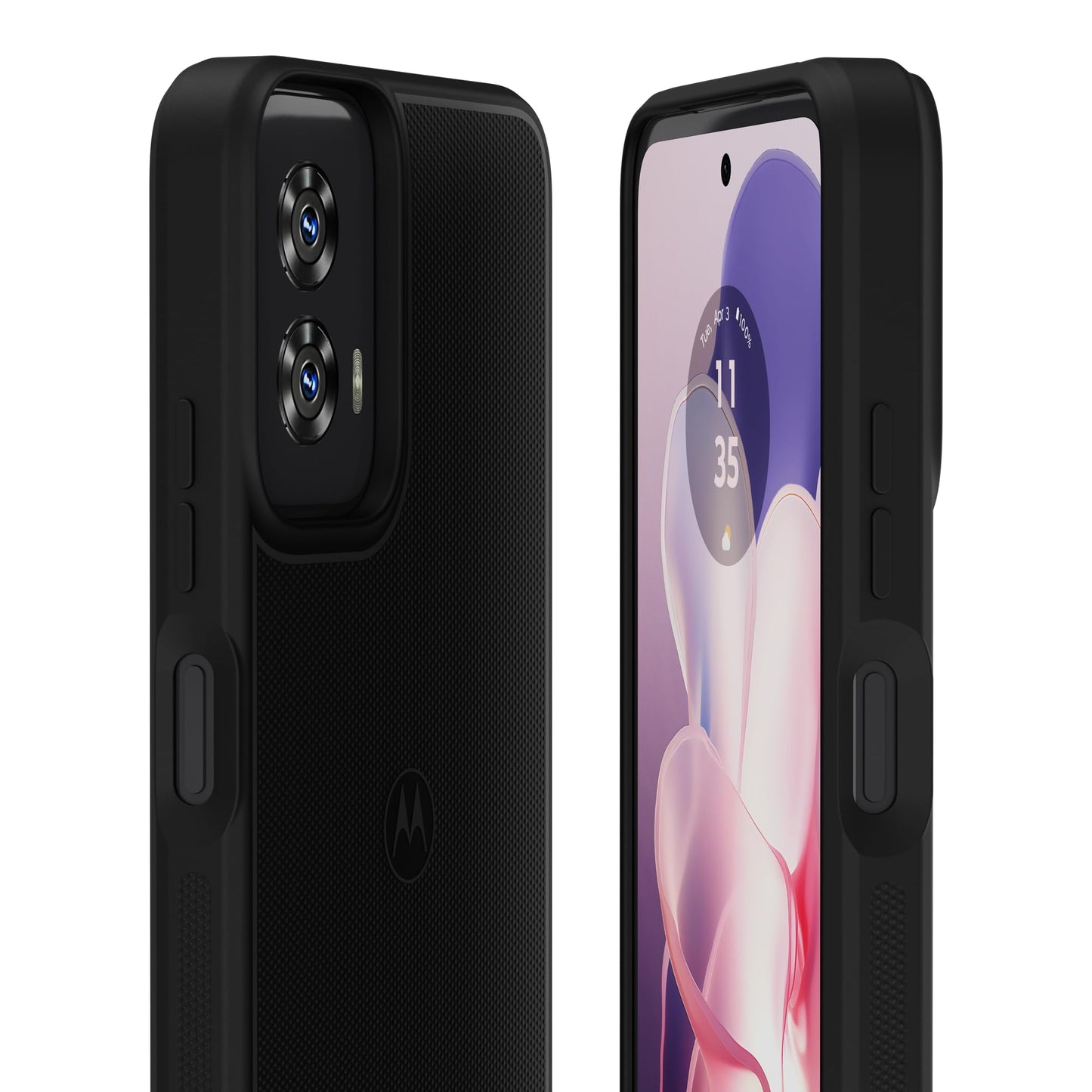 Motorola Moto G Power 5G (2024) Textured Protective Case- Black