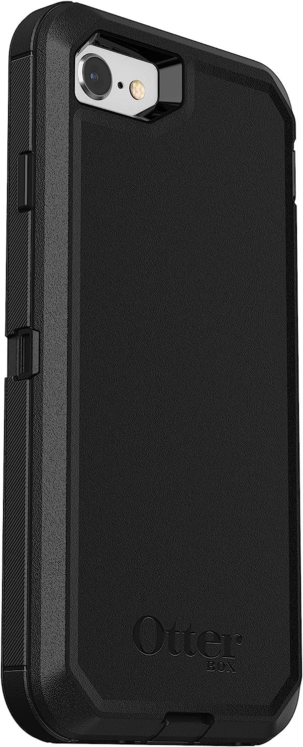 OtterBox iPhone SE 3rd & 2nd Gen, iPhone 8 & iPhone 7 (not Compatible with Plus Sized Models) Defender Series Case - Black, Rugged & Durable,