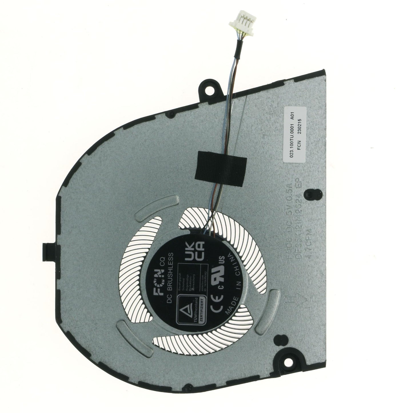 CPU Cooling Fan Replacement for Dell Inspiron 14 5430 7435 Laptop, Compatible with 0JXC52 JXC52 FQC8 023.100TU.0001, 4-Pin 5V 0.5A