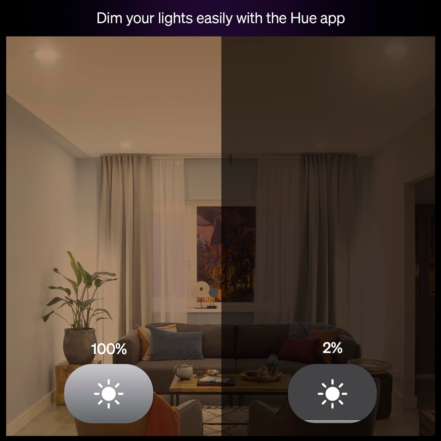 Philips Hue Essential Smart LED BR30 Bulb 1-Pack, White and Color Ambiance, E26, 7.2W, 2200K-6500K, 650 Lumens, Dimmable, Works with Alexa, Google