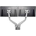 StarTech.com Desk Mount Dual Monitor Arm with USB/Audio, Desk Clamp Ergonomic VESA Mount for up to 32" (17.6lb/8kg) Displays