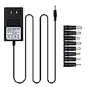 EIKS DC 18V 650mA 1A 1.5A(Max) Wall Charger Power Supply Switching Adapter with Tips 5.5 x 2.5mm / 5.5 x 2.1mm