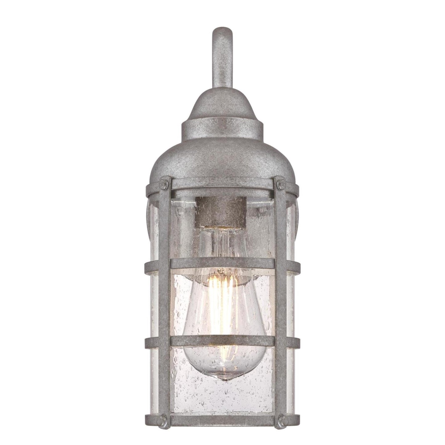 Westinghouse 6357700 Rezner One-Light Outdoor Wall Fixture, Galvanized Steel