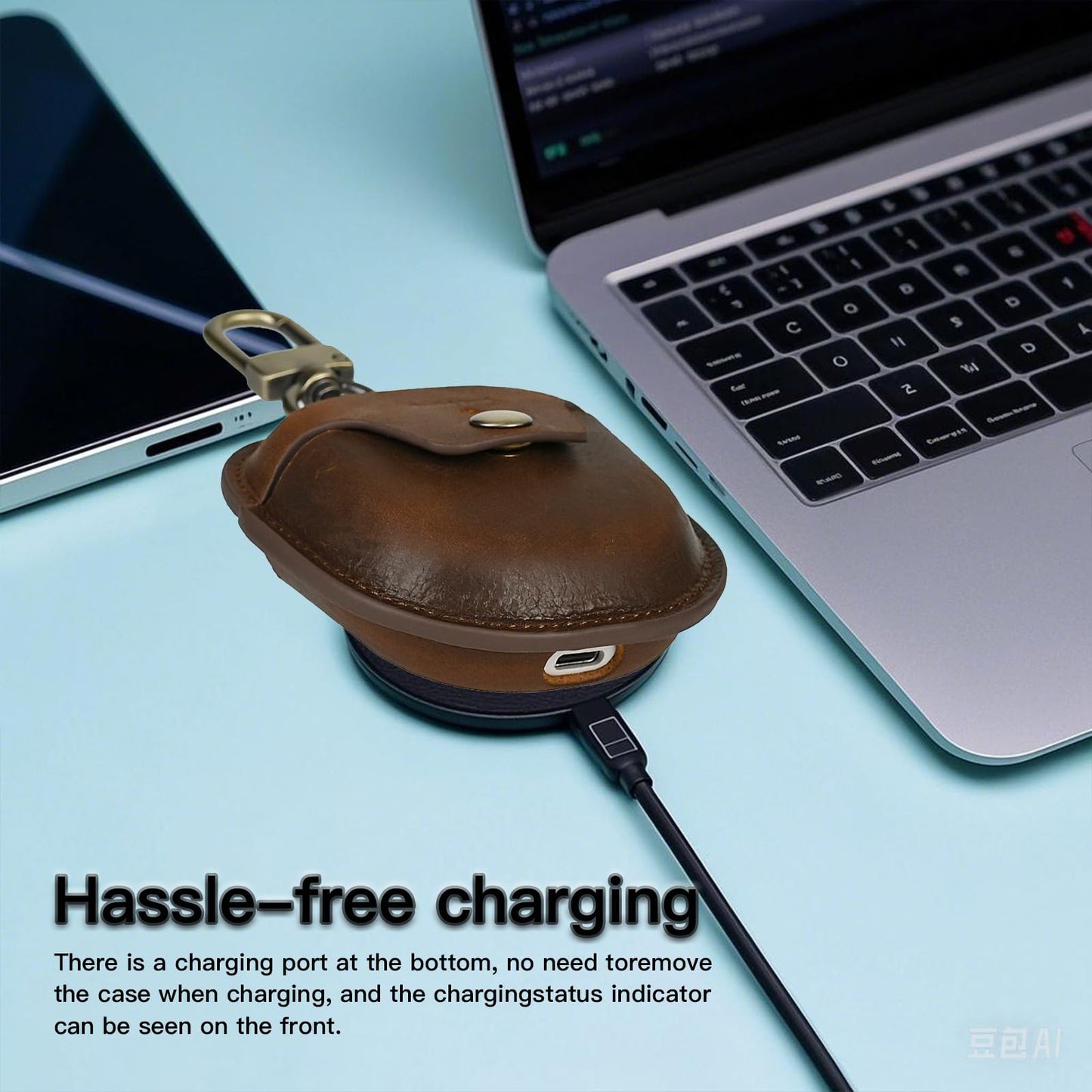 Tusks Land for Bose QuietComfort Ultra Case (2023) & for Bose QuietComfort Earbuds II (2022),Bluetooth Earphone Protective Cover Genuine Leather
