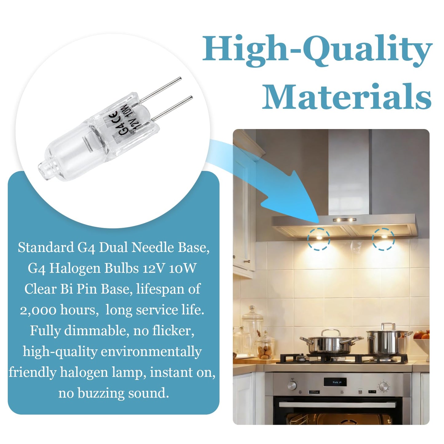 RJIALIQF G4 Bulb 12V 10W Halogen Light Bulbs 2 Pin, 14 Pack