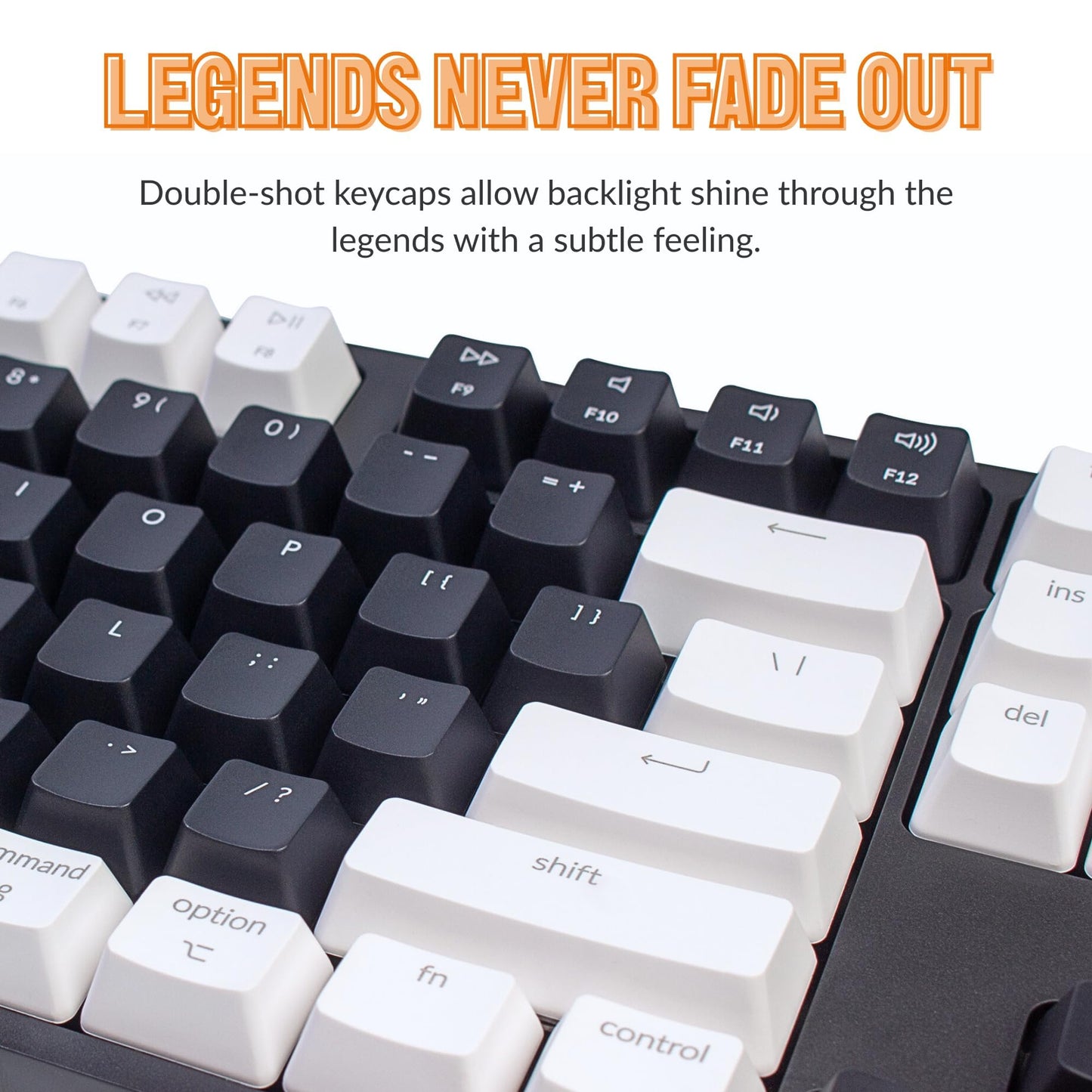 Keychron C2 Full Size 104 Keys Wired Mechanical Gaming Keyboard for Mac Layout with Gateron G Pro Red Switch/White LED Backlight/Double Shot ABS