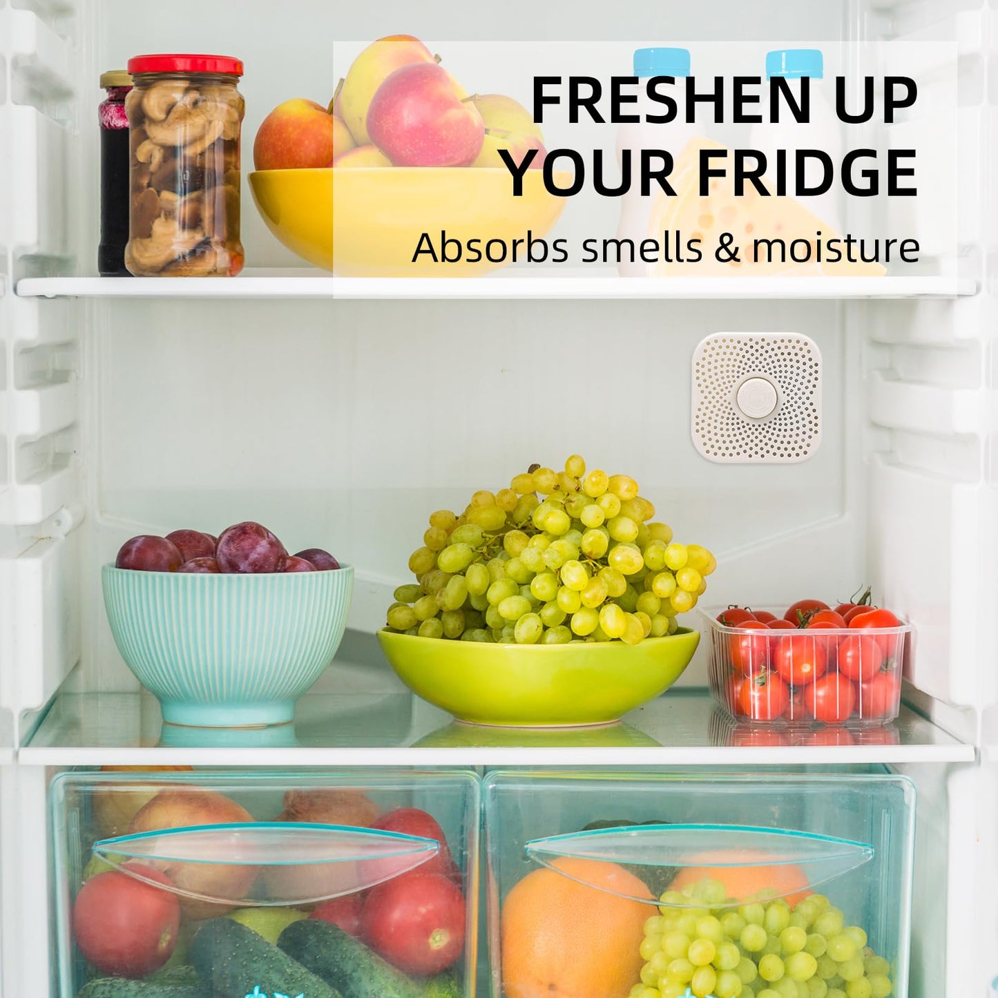 YueHonggly Fridge Deodorizer 6 Pack Fridge and Freezer Odor Eliminator Activated Charcoal Refrigerator and Freezer Air Freshener Strong Indoor
