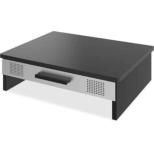 Lorell Metal/Wood 2-Color Monitor Stand (80623)