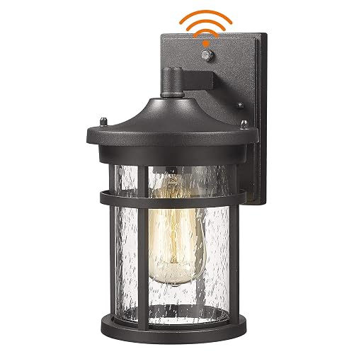Diyel Dusk to Dawn Outdoor Wall Lighting Outdoor Wall Lantern with Sensor Exterior Wall Light Anti-Rust Porch Light Fixtures Wall Mount Waterproof