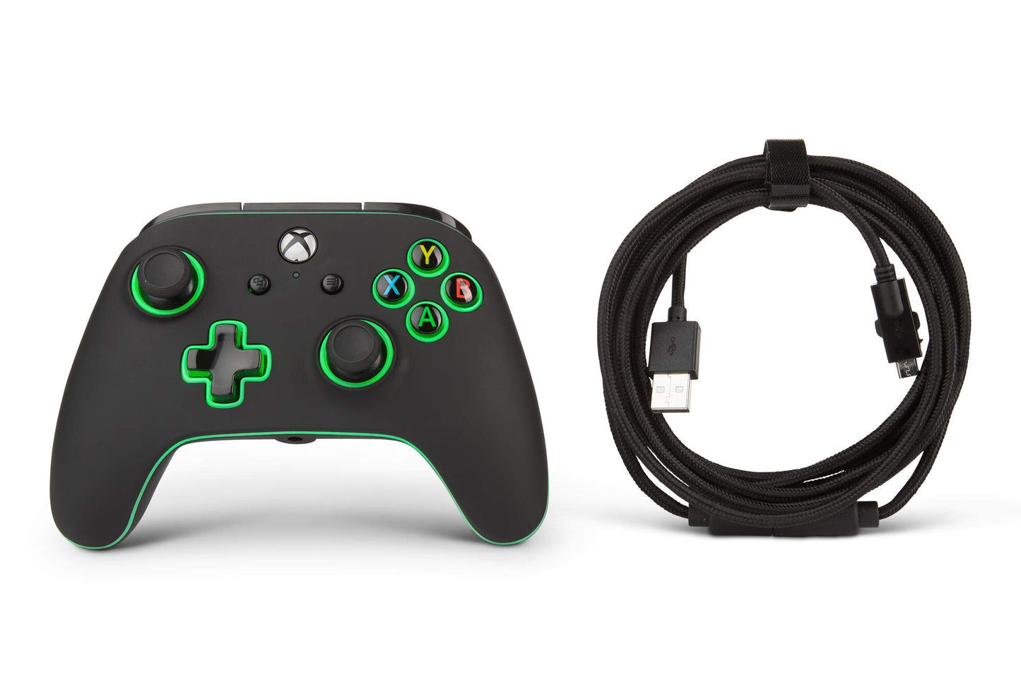 PowerA Spectra Enhanced Illuminated Wired Controller for Xbox One, gamepad, wired video game controller, gaming controller, Xbox One, works with Xbox